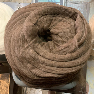 Wool breed and pulled wool saddle pad making
