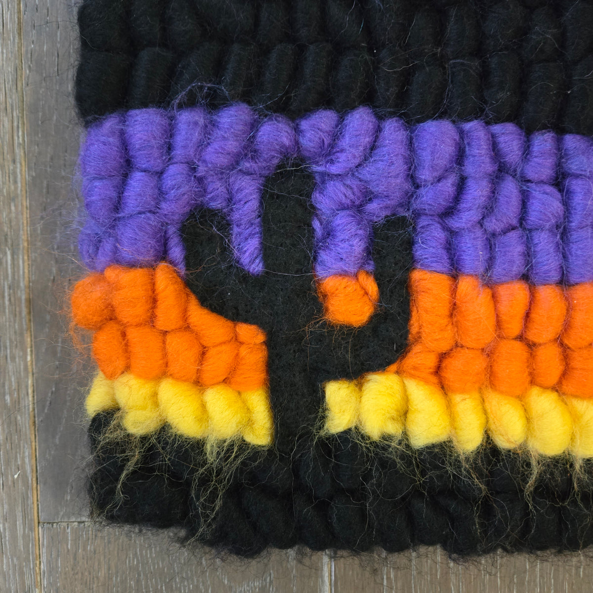 Pulled Wool Saddle Pad, 31 x 31, Corriedale Wool, Saguaro Sunset