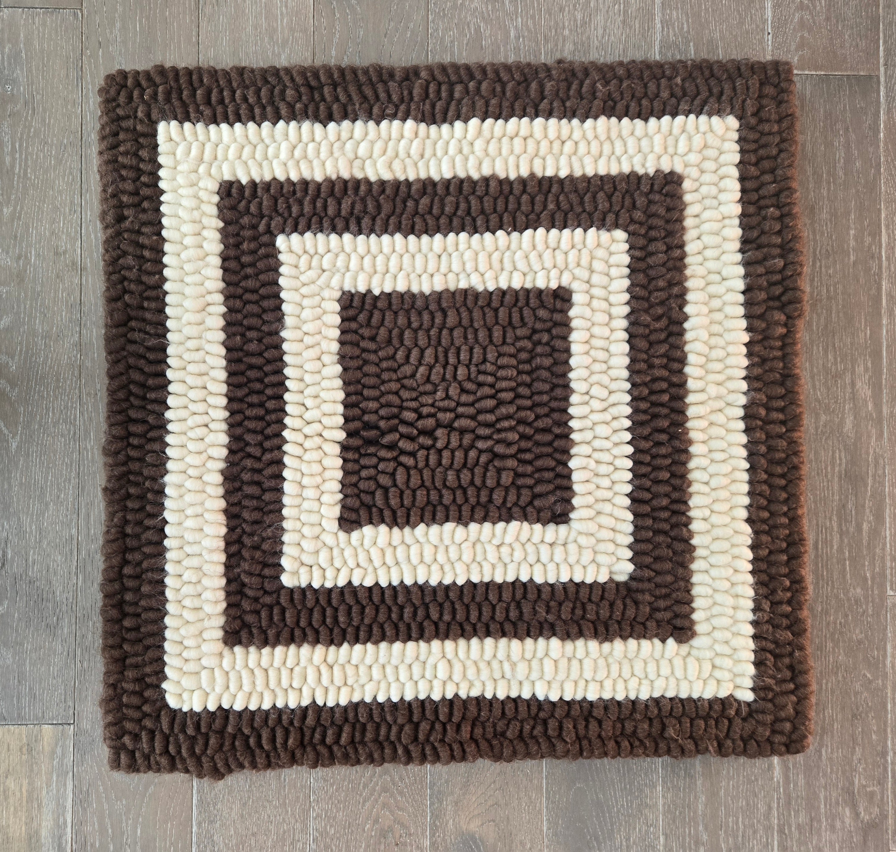 Custom pulled wool saddle pad