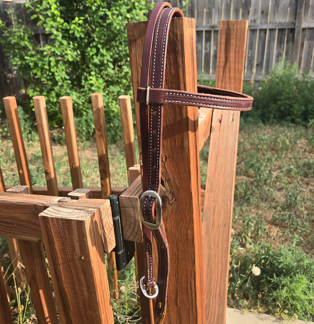 Browband headstall with tie ends