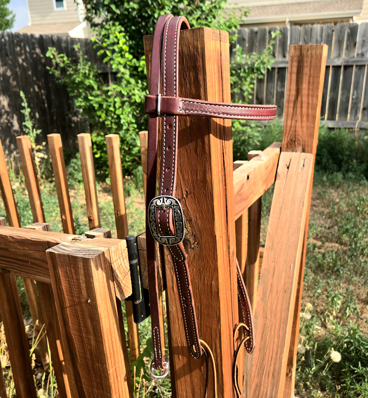 Browband headstall with tie ends