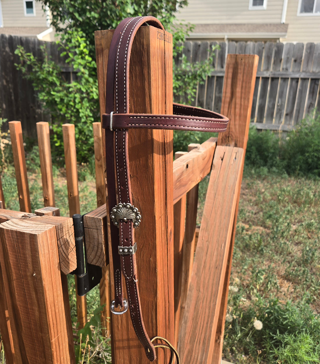 Browband headstall with tie ends