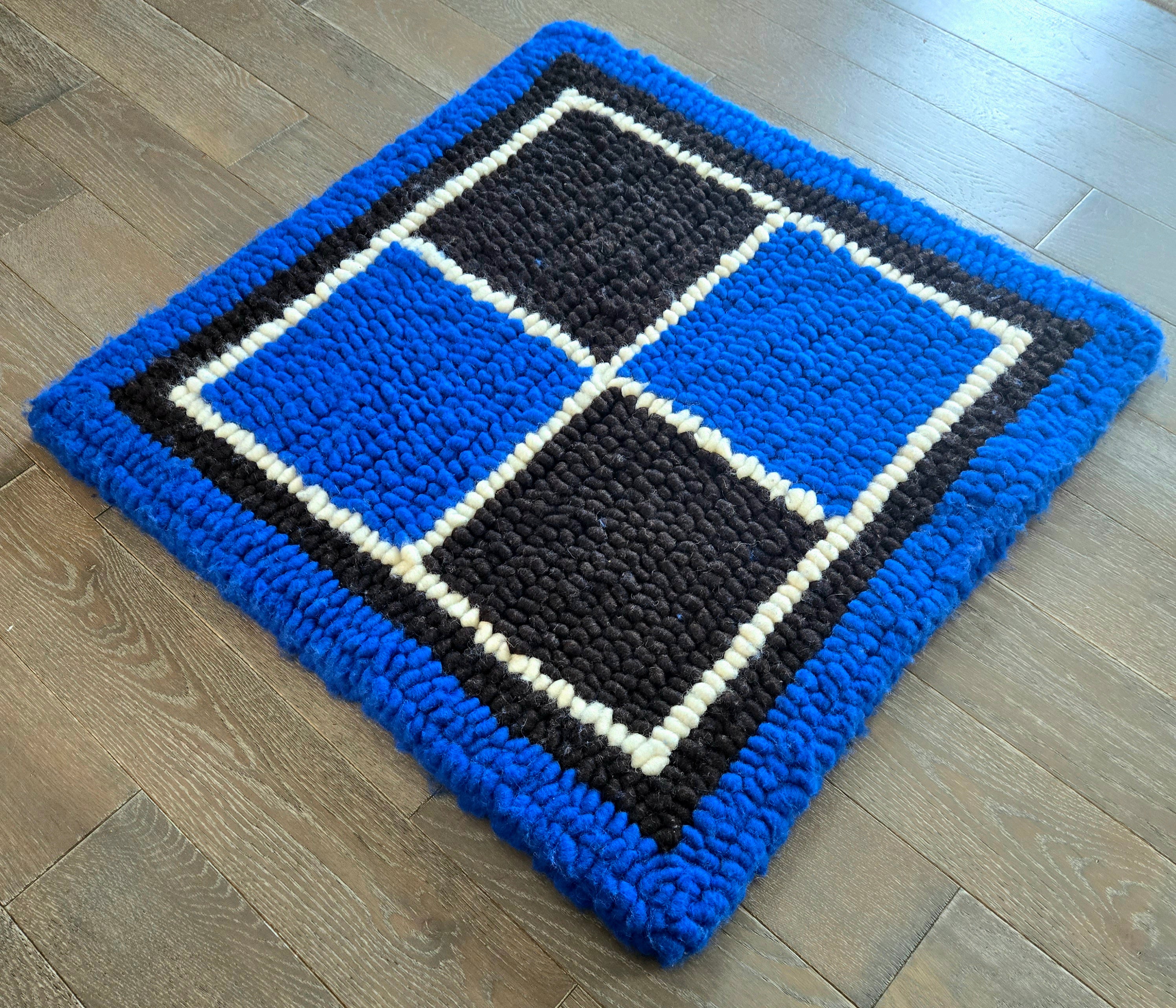 Pulled Wool Saddle Pad, 31x31, Corriedale and Jacob Wool