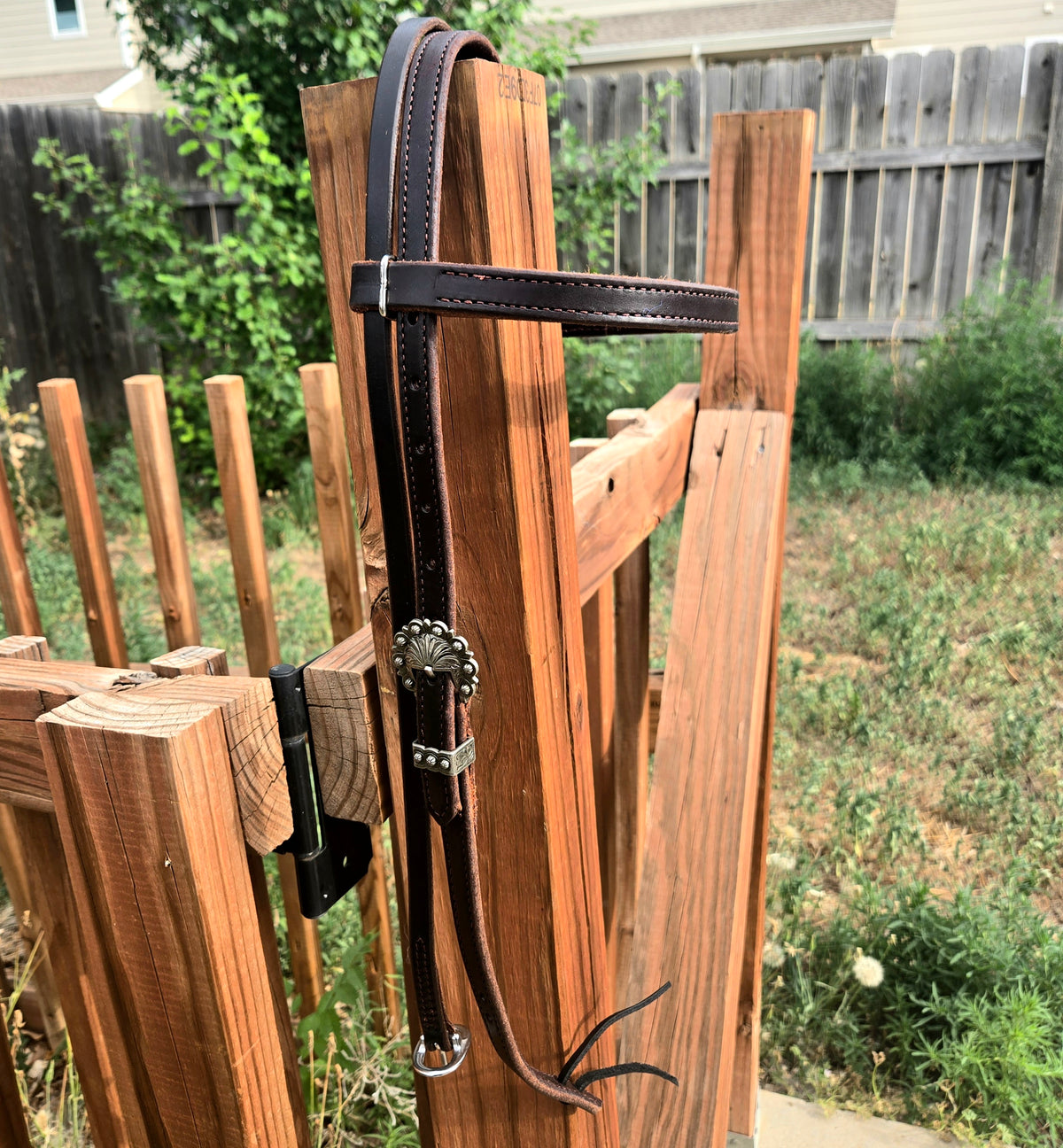 Browband headstall with tie ends