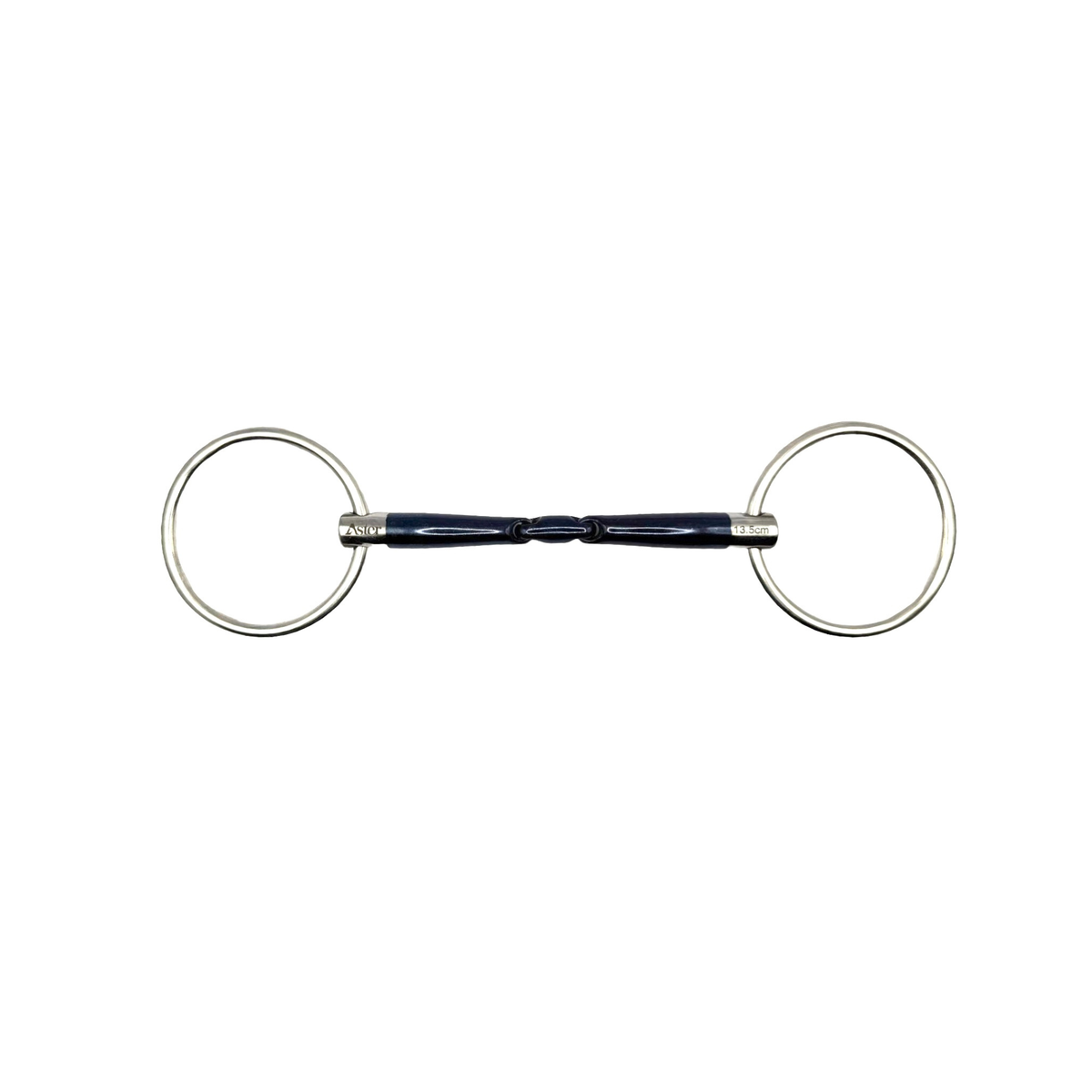 Sweet iron double jointed loose ring snaffle