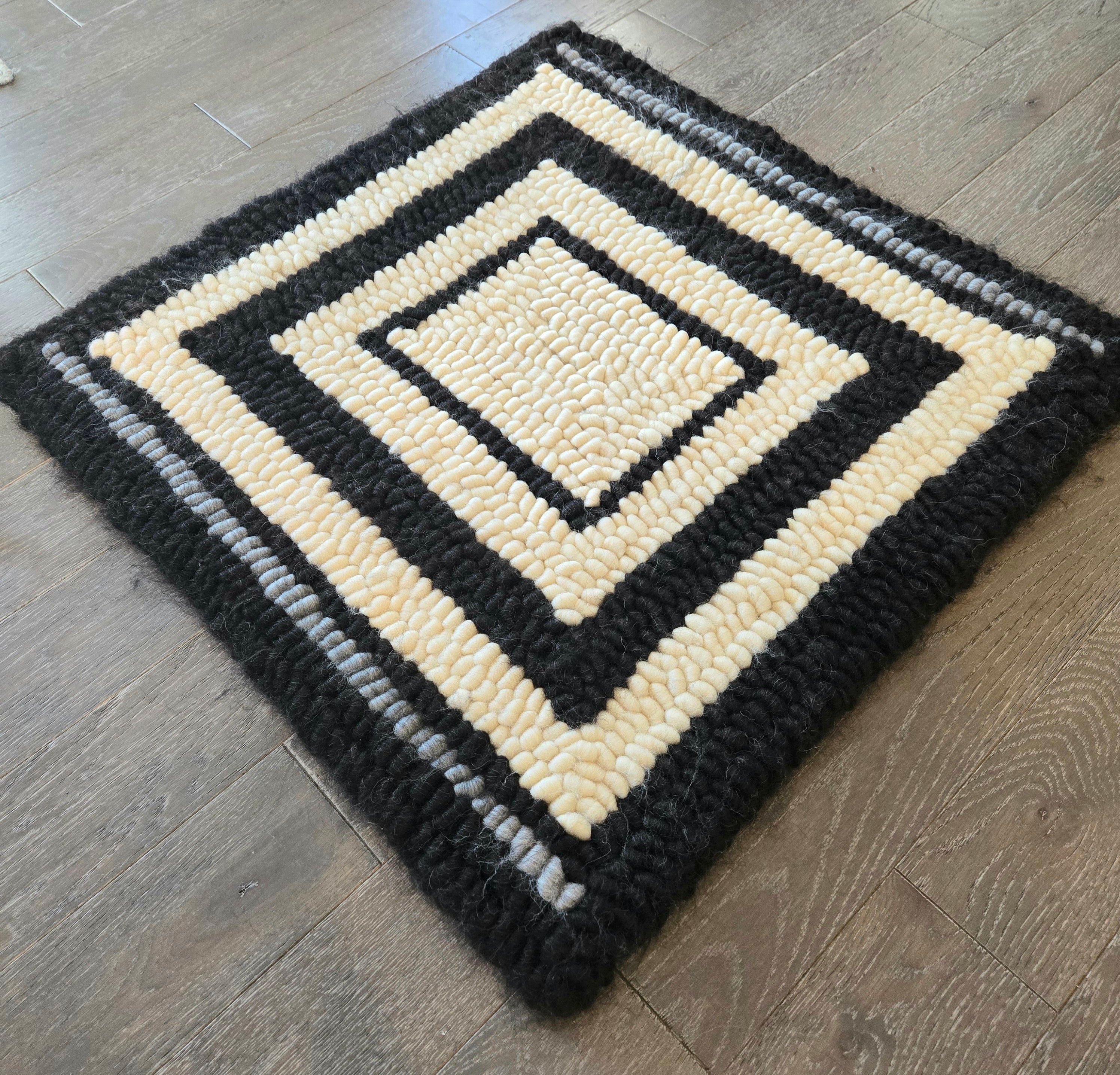 Pulled Wool Saddle Pad, 31x32, Hebridean and Corriedale Wool