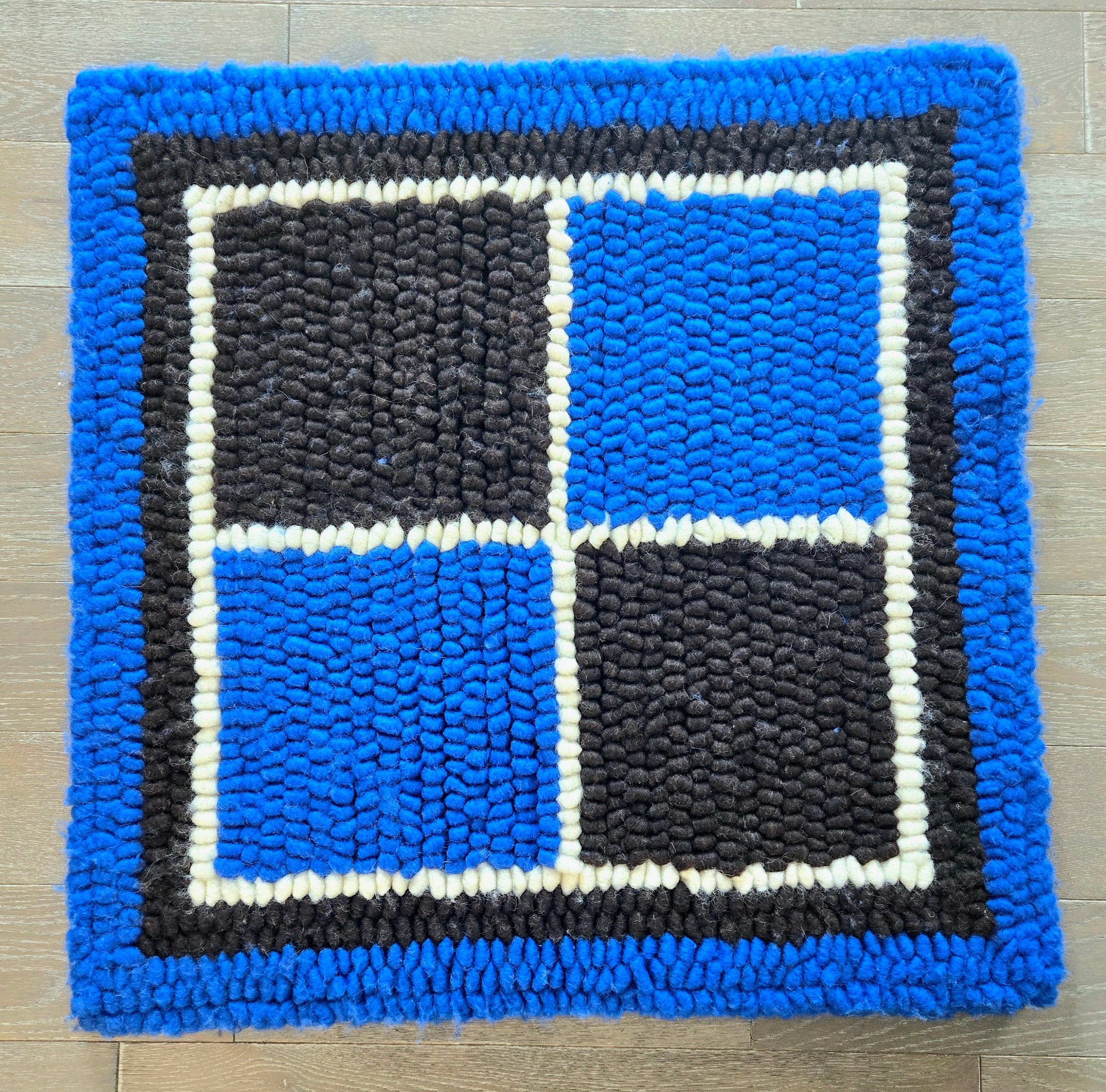 Pulled Wool Saddle Pad, 31x31, Corriedale and Jacob Wool
