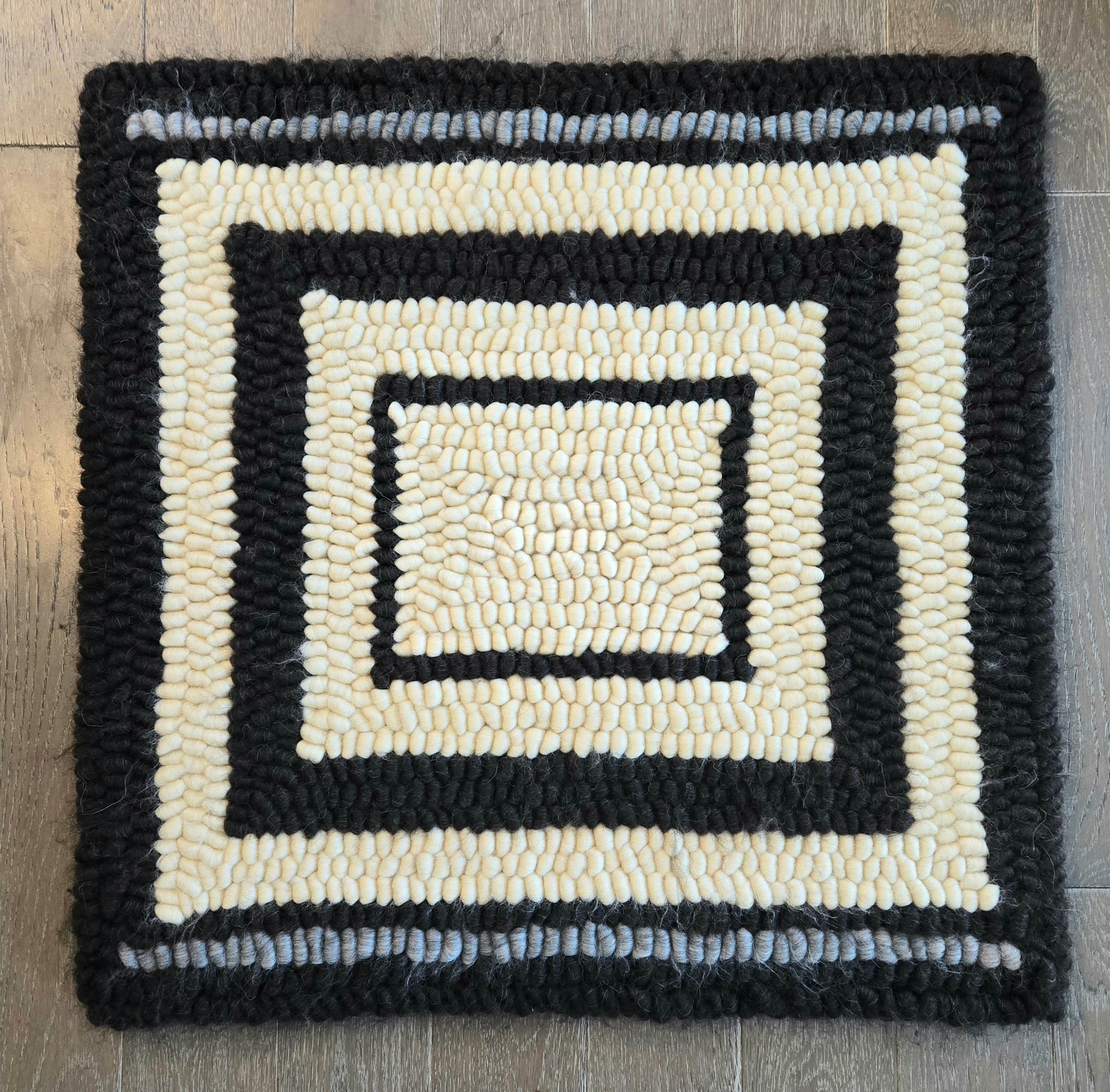 Pulled Wool Saddle Pad, 31x32, Hebridean and Corriedale Wool