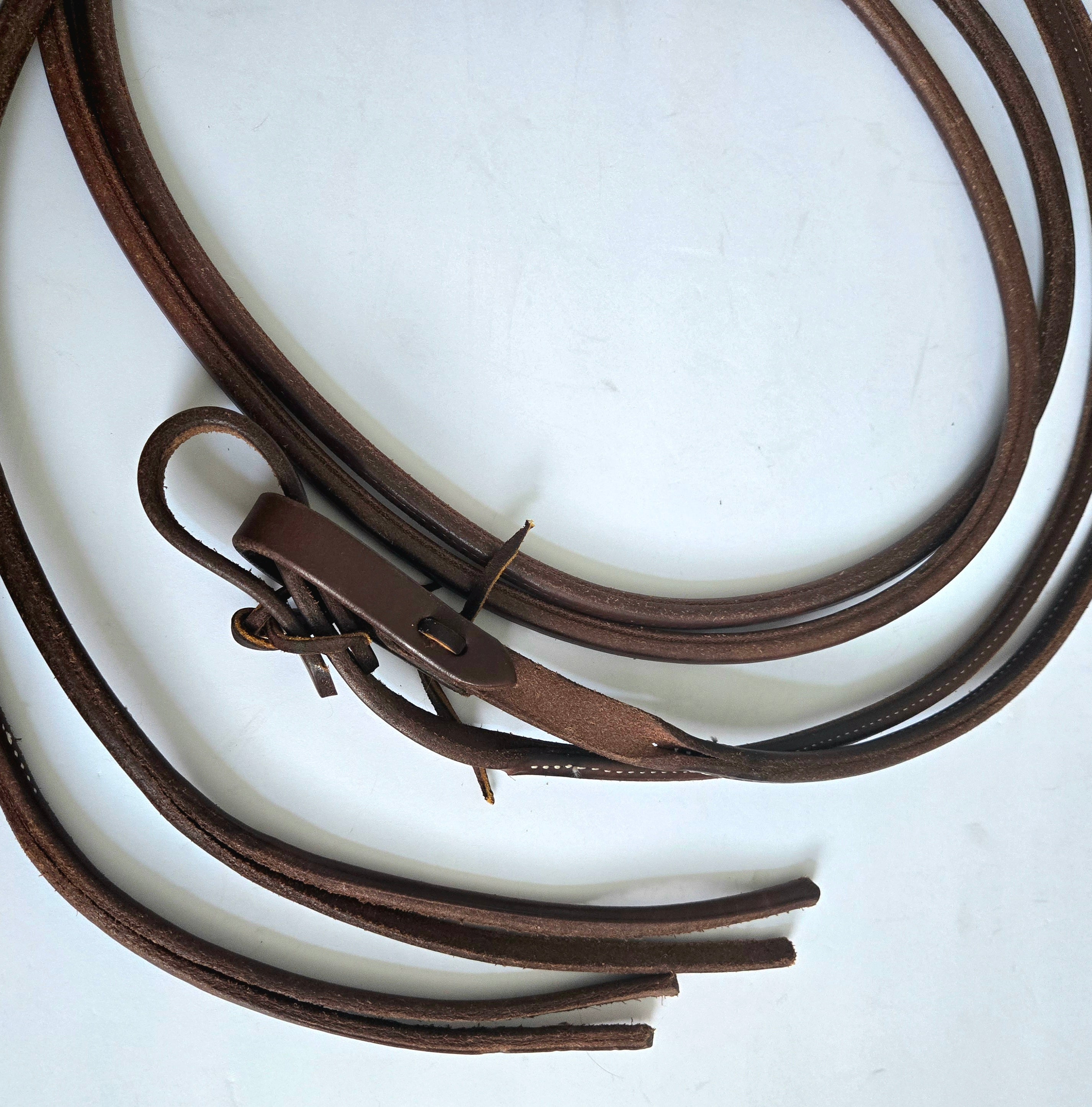 Rolled split reins, 8ft