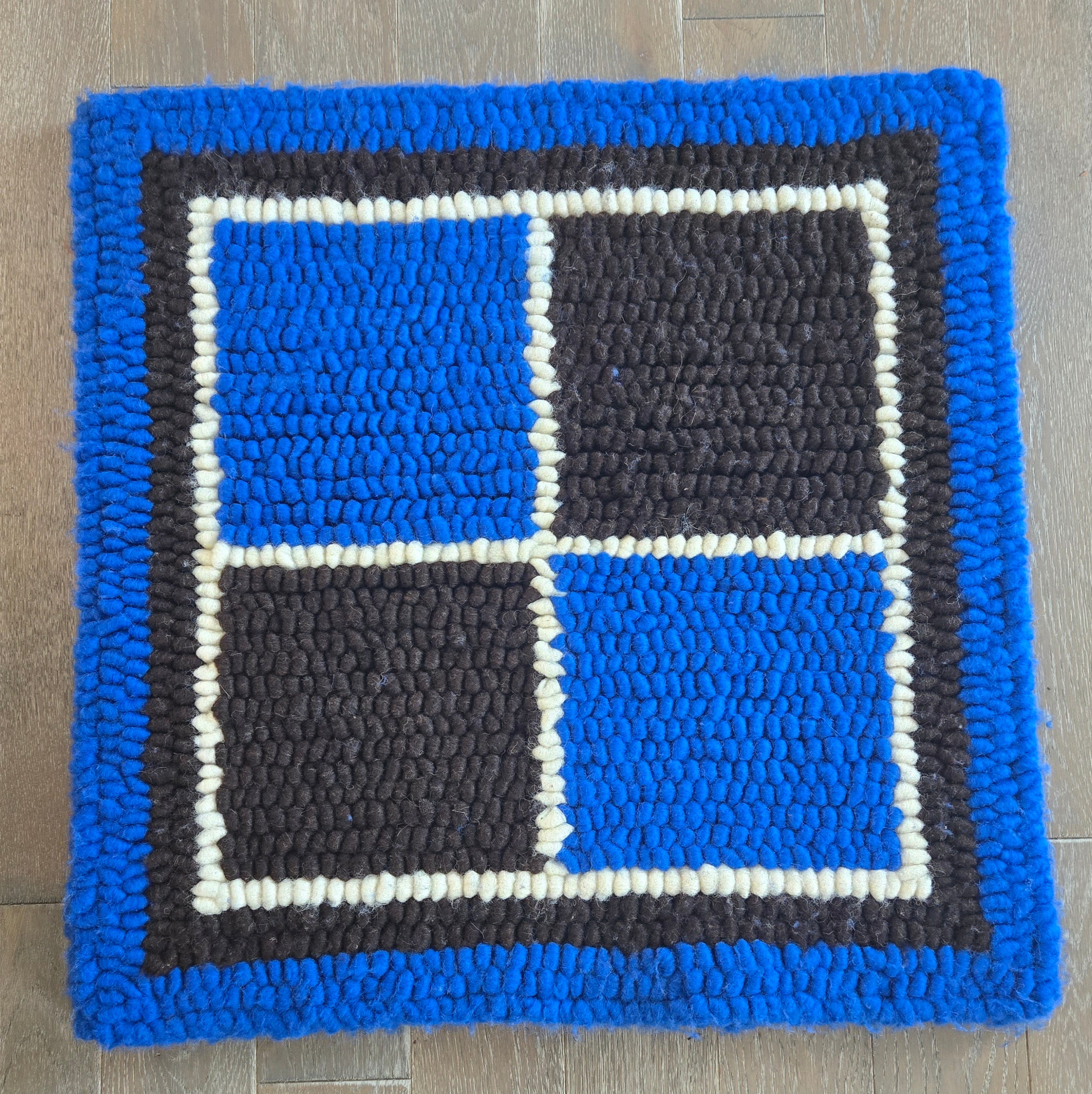 Pulled Wool Saddle Pad, 31x31, Corriedale and Jacob Wool