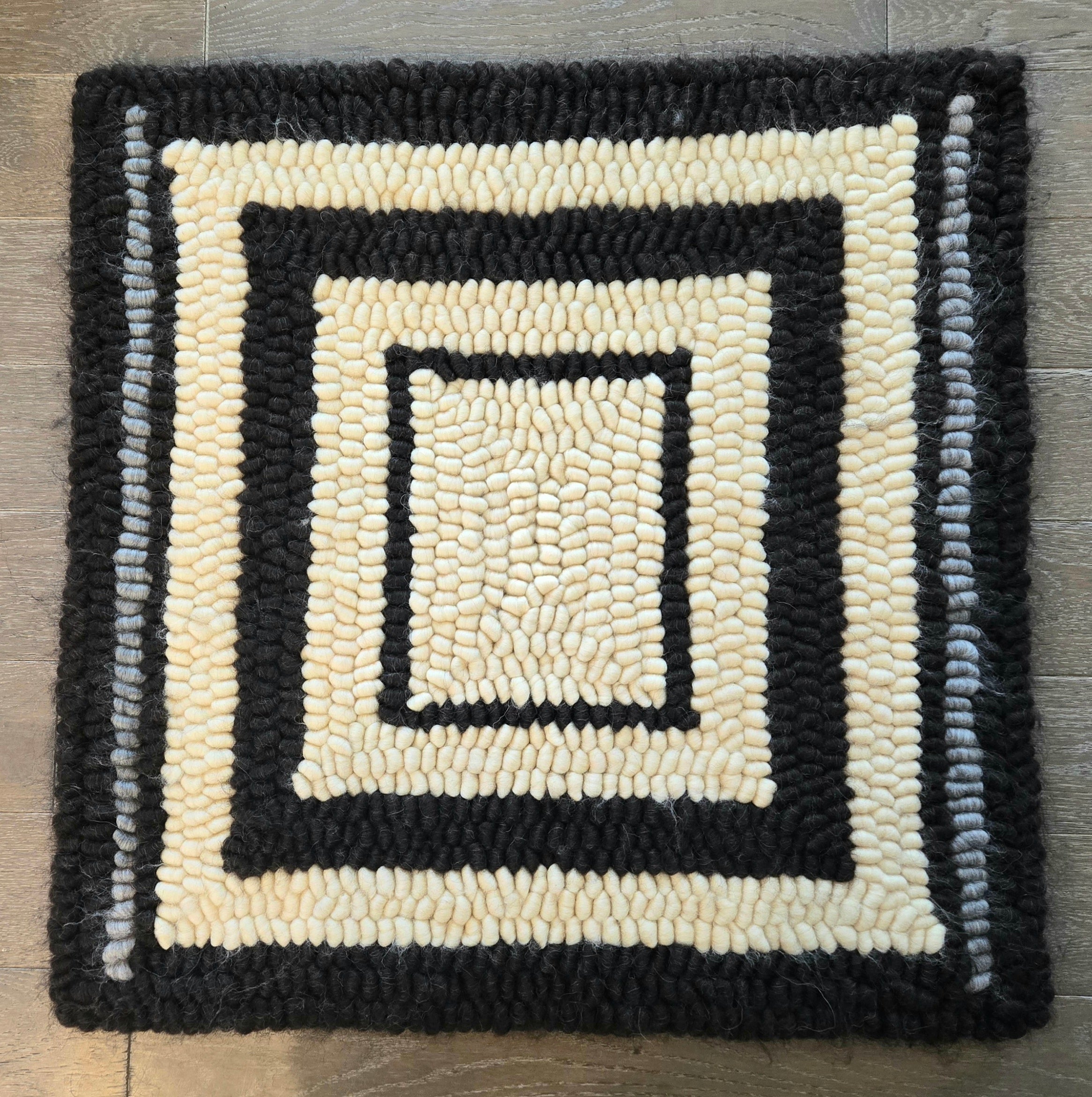 Pulled Wool Saddle Pad, 31x32, Hebridean and Corriedale Wool