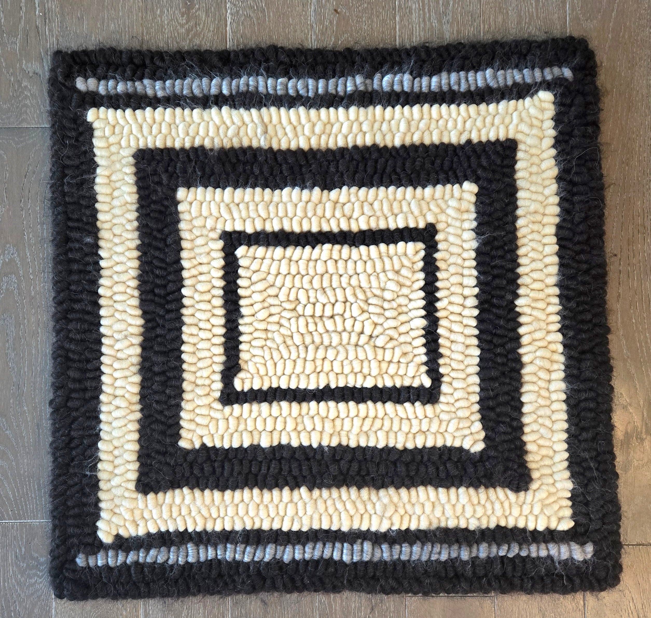 Pulled Wool Saddle Pad, 31x32, Hebridean and Corriedale Wool